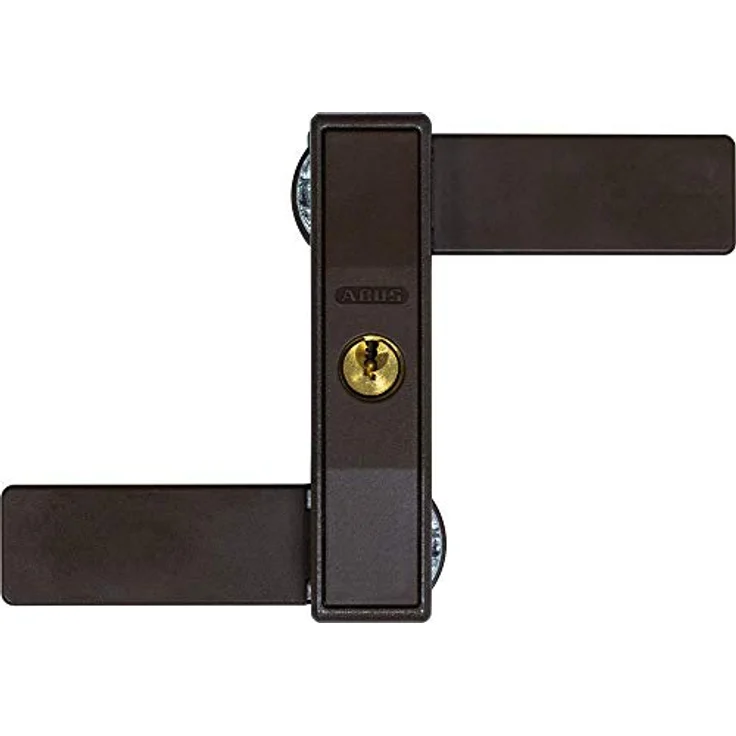 ABUS 85000 2530 B gl. AL0089 Fensterschloss, Universell geeignet für Ein- und Doppelflügelfenster, schmale Bauform, VdS-und DIN-anerkannt – Bild 1