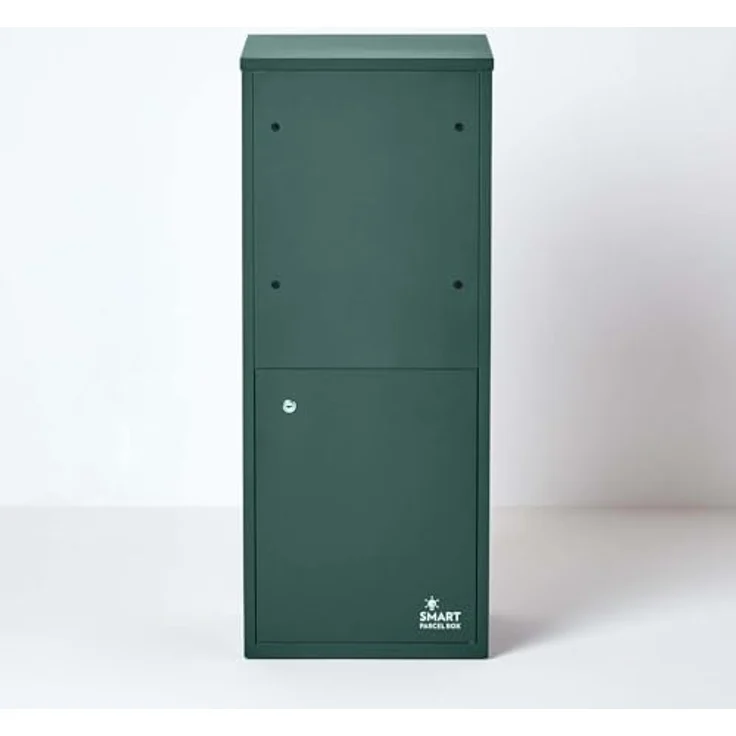 Smart Parcel Box L grün 42x39x103 cm, Paketbriefkasten mit Rückholsperre, sichere Paketbox für Zuhause und Unternehmen, Entnahme hinten & vorne – Bild 5
