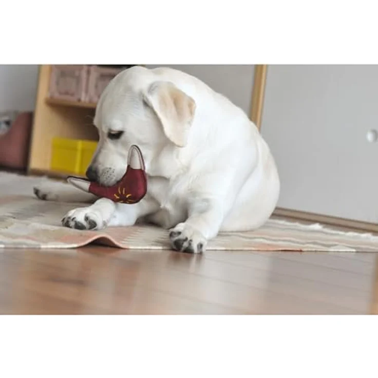 Aumüller Hundespielzeug aus Leder - Boomerang, dunkelrot – Bild 3