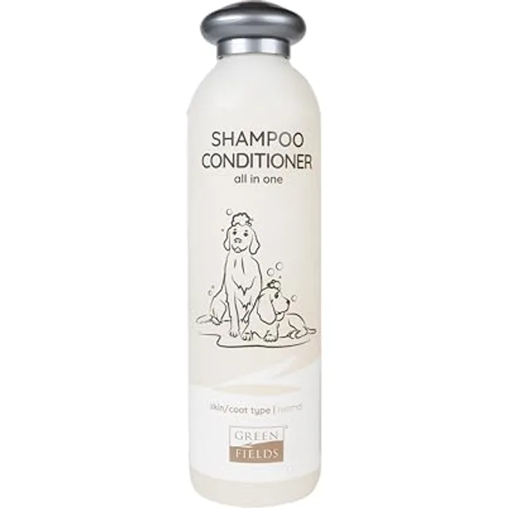Greenfields Hundeshampoo für weißes Fell, 250 ml, pH-neutral mit Kamillenextrakten