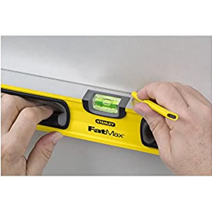 Stanley FatMax Wasserwaage II, Hohlprofil (60cm Länge, horizontale Libelle, vertikale Libellen, Aluminiumkorpus) 1-43-534 – Bild 11