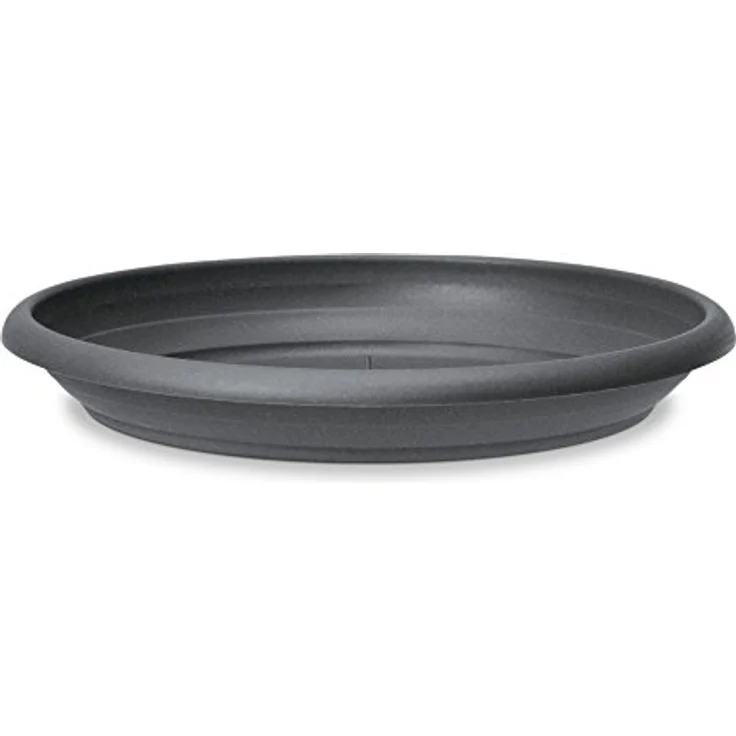 Scheurich Untersetzer aus Kunststoff, Metallic Grey, 44 cm Durchmesser, 6,5 cm hoch – Bild 2