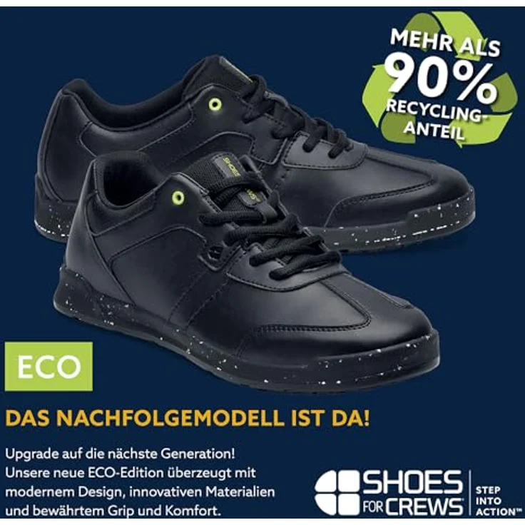 Shoes For Crews FREESTYLE II ECO, wasserabweisend, extrem rutschfest, vegan Arbeitsschuh, SFC-Laufsohle – Bild 2
