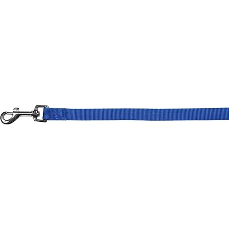 Kerbl Pet MIAMI, Hundeleine aus starkem Nylongewebe, blau, 20mm/100cm, schmutz- und wasserabweisend, mit starken Nieten und Karabinerhaken