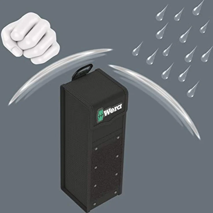 Wera 05004356001 2go 7 Textile Werkzeug Box Schwarz 100 x 105 x 300 mm – Bild 4