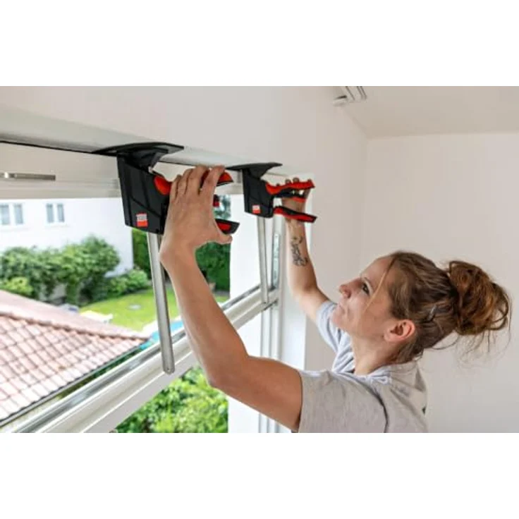 Bessey BEYCEPS Installation-Kit BEY-IK, Zubehörset für Einhand-Montagewerkzeug mit Verlängerungsadapter und Schieneneinheit, Tragkraft bis 60kg – Bild 4