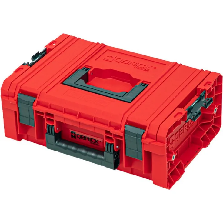 QBRICK System Werkzeugkoffer Qbrick System PRO Technician Case 2.0 RED ULTRA HD Custom 450x332x171, Robuster Werkzeugkoffer für Profis in Rot