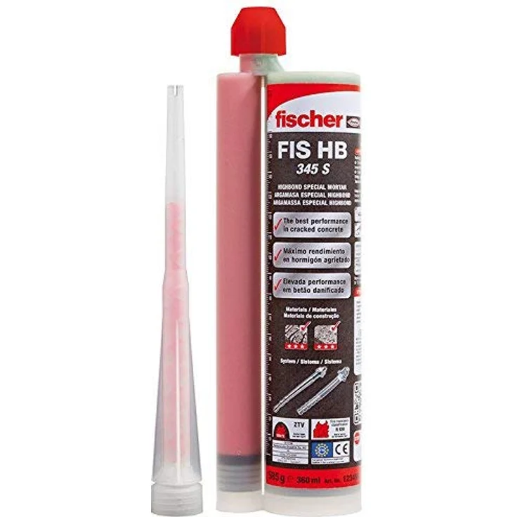 fischer Deutschland Vertriebs GmbH Dübel-Set FIS HB 360 S, Highbond-Spezialmörtel für hohe Leistungsstärke in gerissenem Beton, styrolfreies Design, inklusive 2 Statikmischer – Bild 2