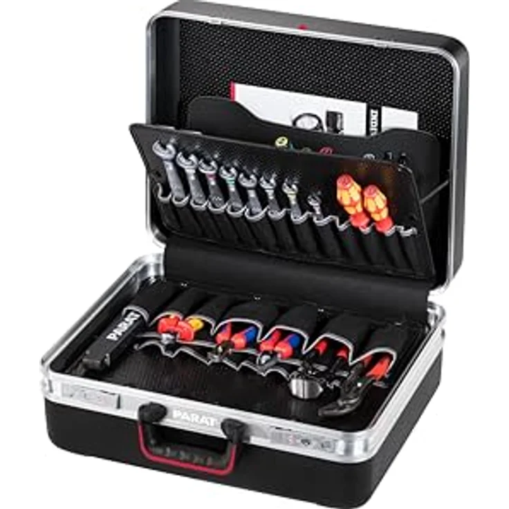 Parat CLASSIC Deep Space Safe, Werkzeugkoffer mit extra tiefer Bodenschale und 40 Werkzeugplätzen, rutschfester X-ABS Kunststoff – Bild 1