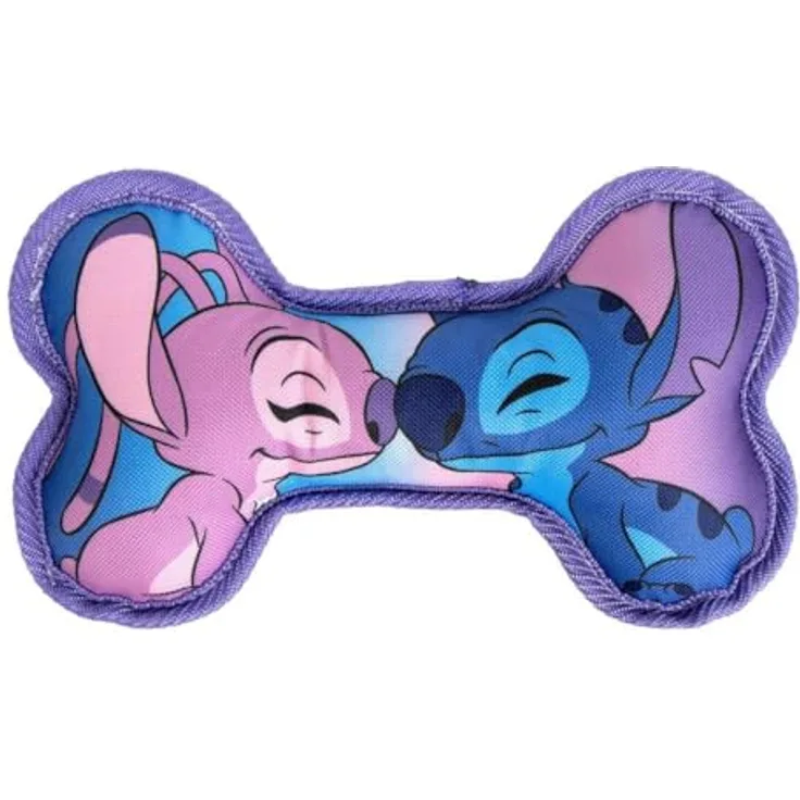 Lilo & Stitch Spielknochen Quietscher-Hundespielzeug - Fördert Zahnpflege & sorgt für Spaß