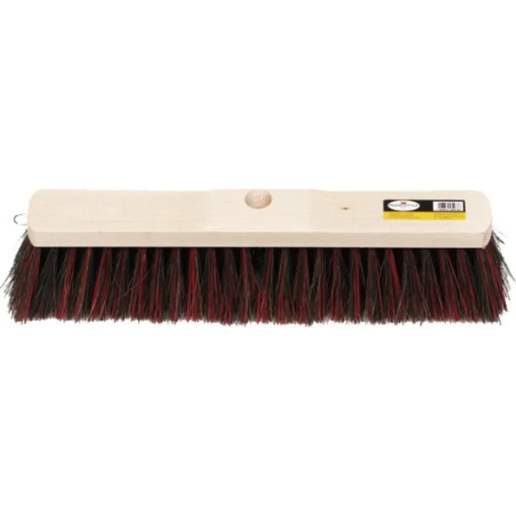HOMESTYLE „Südharzer“ Bauernbesen, 80 cm, Arenga-Elaston-Mischung mit Sattelholz Stielloch, Rot