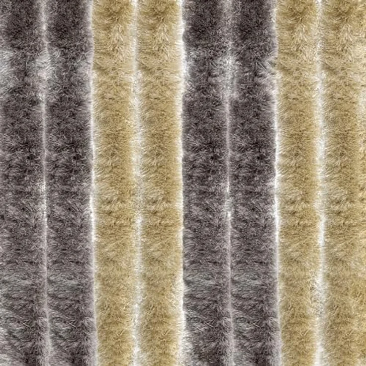 Flauschvorhang braun-beige Türvorhang Insektenschutz Vorhang Hitzeschutz – Bild 2