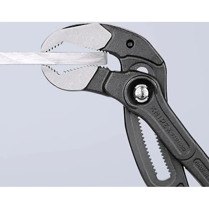 KNIPEX 87 01 400 SB Cobra XL Rohr- und Wasserpumpenzange mit Kunststoff überzogen grau atramentiert 400 mm – Bild 5