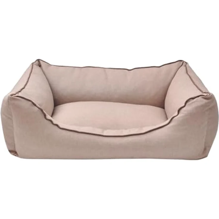 Aumüller Hundesofa Basic Line, Beige - 100 cm - Sofa für Hunde mit formstabilen Kissenrand | Herausnehmbares Kissen | Abnehmbarer Bezug | Gefertigt in Europa – Bild 2