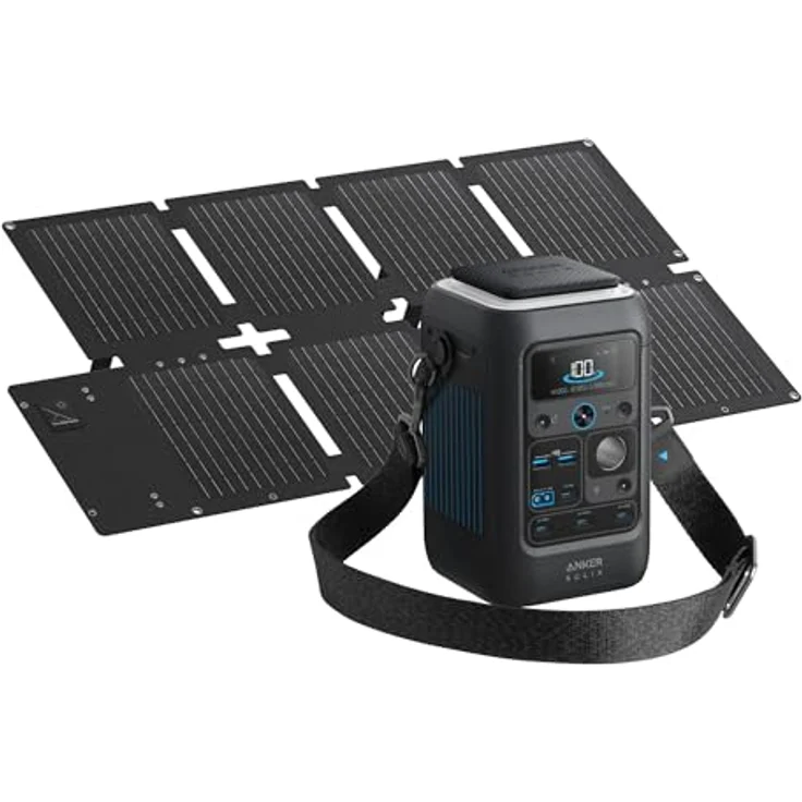 Anker SOLIX C300X DC Power Station mit PS60 Faltbare Solarpanel, effizienter Energievorrat – Bild 1