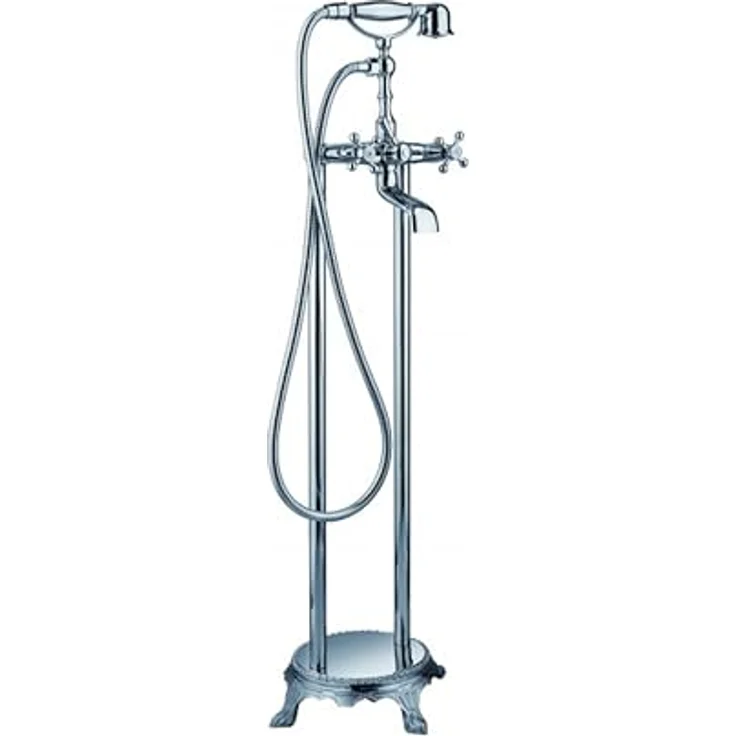 Bernstein Standarmatur freistehend Wannenarmatur 1414, hochwertige Keramik-Kartusche, austauschbar, geräuscharm, einfache Montage, DIN-Anschlüsse – Bild 1