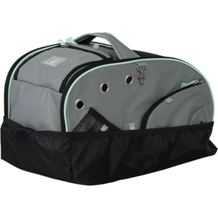 Nobby Tiertransporttasche Multifunktions-Rucksack Nomad grau, ideal für kleine Hunde bis 6 kg, strapazierfähige Mikrofaser. – Bild 2