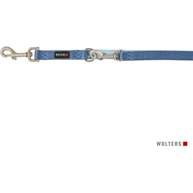 Wolters Hundeleine Professional Comfort, dreifach verstellbar, 2/3 Meter, riverside blue/sky blue – Bild 3