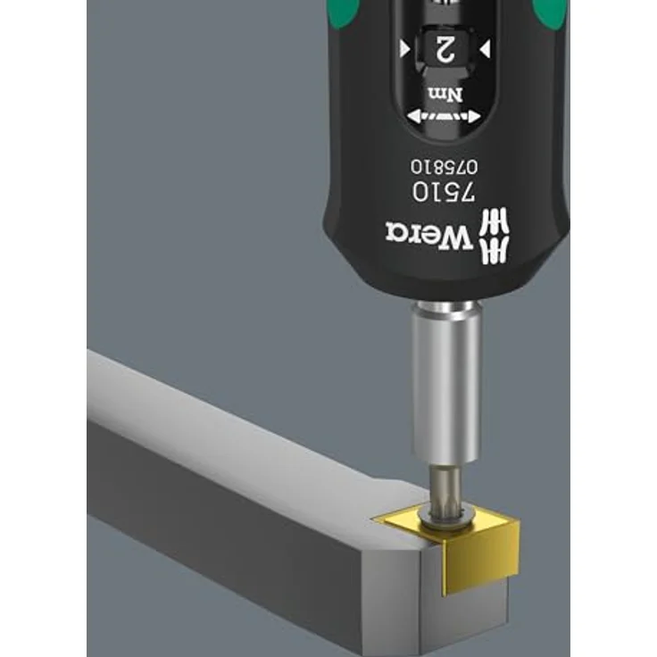 Wera 05075840001 7510/14 Safe-Torque Speed Werkzeug-Set für Hartmetall-Wendeschneidplatten, 14-teilig, Drehmomentschlüssel mit Schnelleinstellung, blau - Preisvergleich – Bild 2