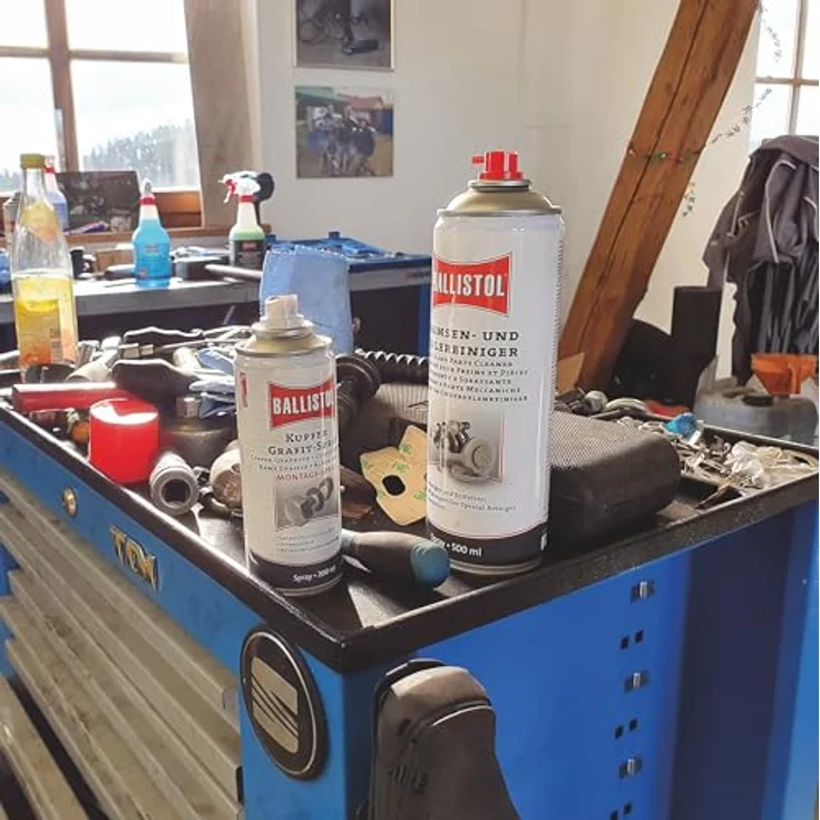 Ballistol Bremsen- und Teilereiniger-Spray 500 ml, effektive Entfernung von Öl, Fett und Bremsstaub, hohe Materialverträglichkeit – Bild 4
