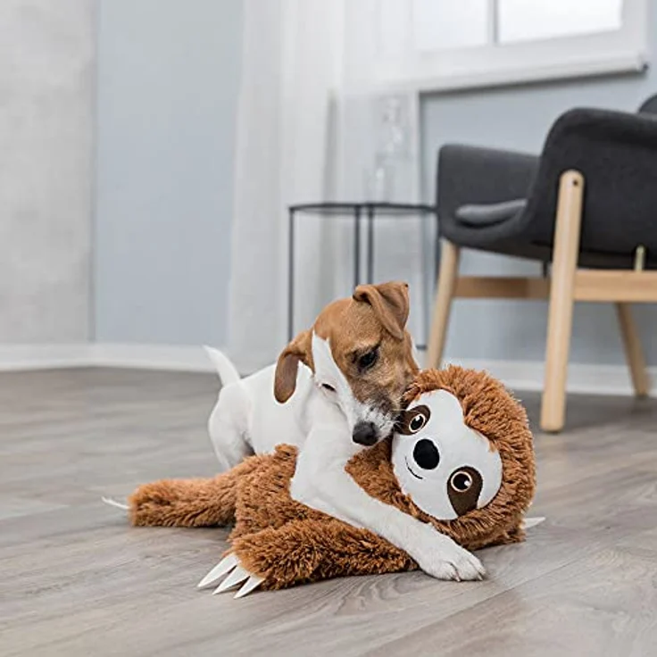 Hundespielzeug Faultier Hunde Stofftier mit Sound 56 cm – Bild 3