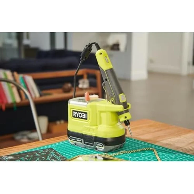 Ryobi ONE+ Akku-Rotationswerkzeug RRT18-0, 18Volt Geradschleifer, grün-schwarz – Bild 3