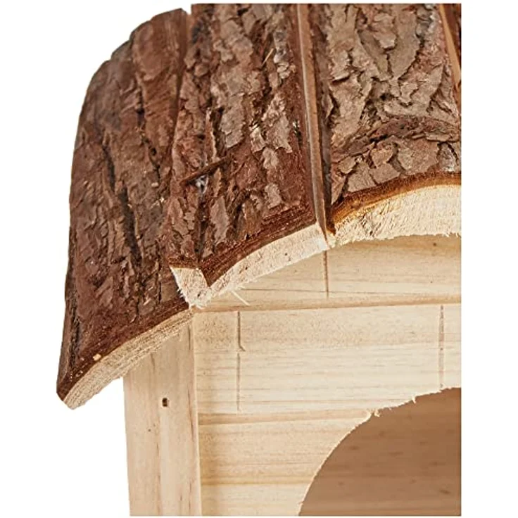 Kerbl Nagetierhaus mit gebogenem Dach Natur 30x20x20 cm – Bild 3