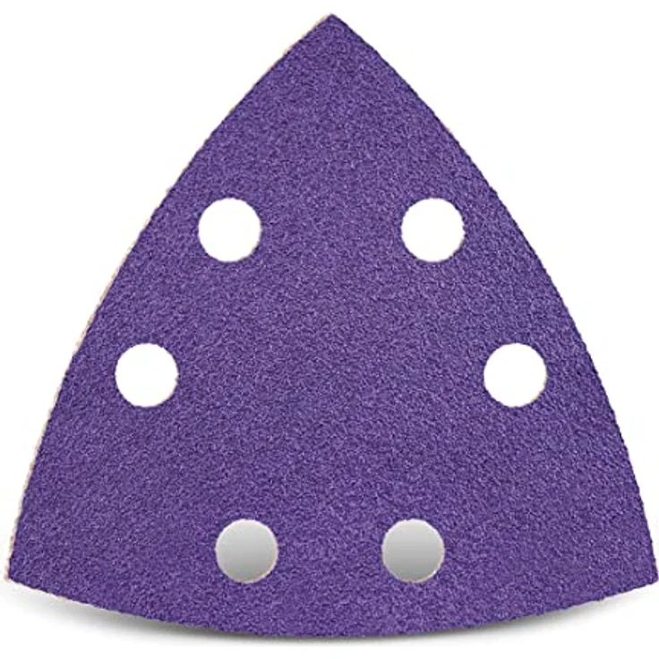 MENZER Titanium HD Klett-Schleifblätter, 93 mm, 6-Loch für Deltaschleifer, Keramik-Mix, 50 Stück, K120 – Bild 1
