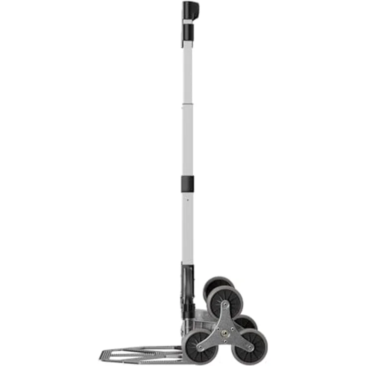 TroniTechnik Sackkarre Transportkarre klappbar, Tragfähigkeit bis 75kg, Treppensackkarre mit rutschfester Fläche, verstellbarem Griff und Spanngummiseil, 45x45x100cm – Bild 9