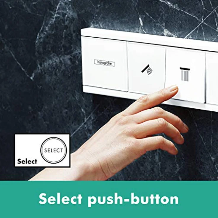 hansgrohe Unterputz Thermostat RainSelect (für 3 Funktionen) Mattweiß – Bild 3