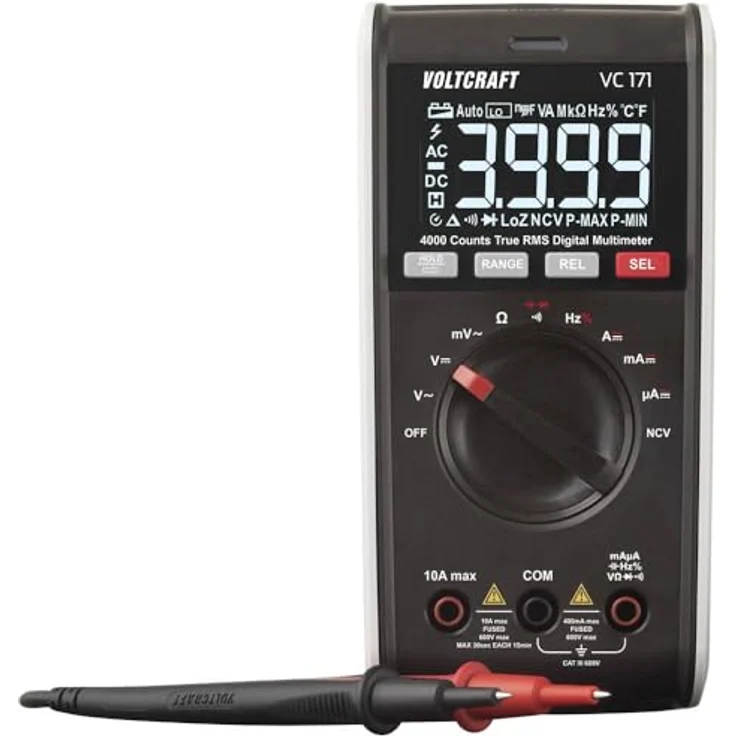 VOLTCRAFT VC171 Hand-Multimeter digital CAT III 600 V Anzeige (Counts): 4000 – Bild 1