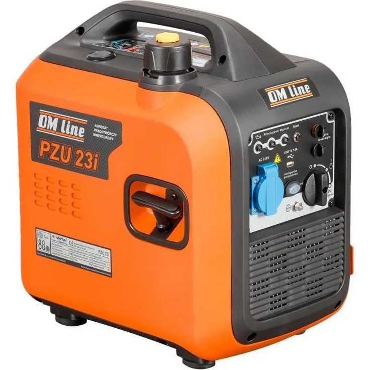 Oleo-Mac GENERATOR INWERTOROWY PZU 23i, Stromgenerator 1,8 kW (1800 W), hohe Effizienz und portable Bauweise