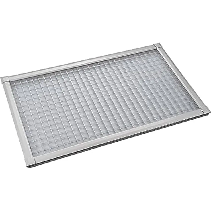 Nematek Lichtschachtabdeckung Pro XL - Premium Kellerschachtabdeckung in 75 x 140 cm - Aluminium - Insektenschutz in cleanem Design