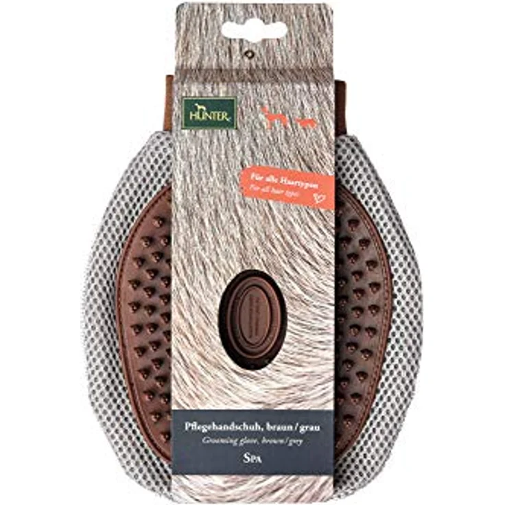 HUNTER SPA Pflegehandschuh, zum Waschen und Massieren, Für alle Haartypen, 23 x 17 cm – Bild 3