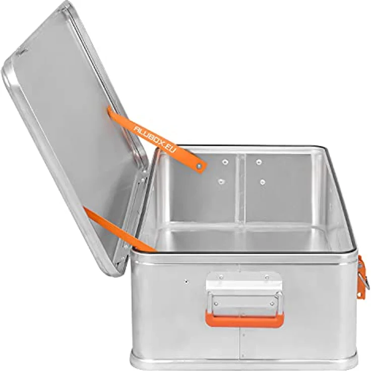 ALUBOX Werkzeugkoffer Motorradkoffer Outdoor Transportkiste (45 Liter) Volle Aluminiumkonstruktion, spritzwassergeschützt, 1 mm Wandstärke – Bild 6