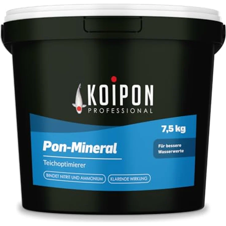 KOIPON Pon-Mineral Teichpflege, Wasseraufbereiter mit Bentonit & Zeolith, Nitritsenker zur Teichreinigung, Made in Germany – Bild 1