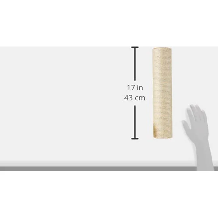 Kerbl Pet Kratzsäule, Kratzstamm, Sisalsäule für Katzen, Länge 40cm inkl. Gewindebolzen - Preisvergleich – Bild 4