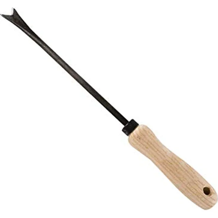 4betterdays.com NATURlich leben! Unkrautstecher mit Eschenholzstiel - aus Qualitätsstahl - Stiellänge: 14 cm, Gewicht: 200 g - Handgeschmiedet in Deutschland