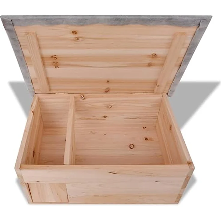 vidaXL Igelhaus 45x33x22 cm Holz – Bild 5