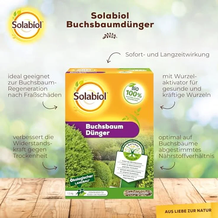 SBM Solabiol Buchsbaum Dünger, 1,5 kg – Bild 2