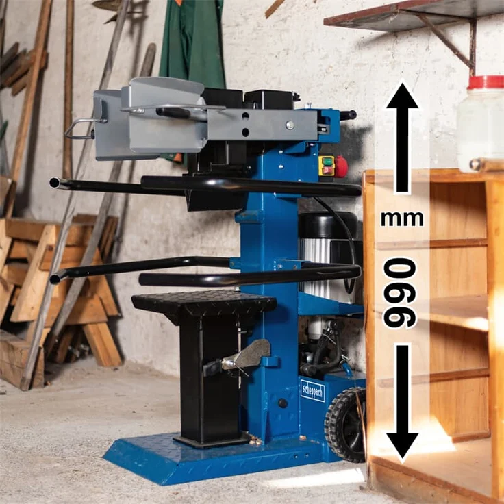 Scheppach Compact 8T Holzspalter stehend | 7,95 Tonnen Spaltkraft 230V 3150W | Meterholz bis 1070mm / max. Ø 350mm | schwenkbarer Tisch für Kurzholz | Hartholz & Weichholz - inkl. Fahrvorrichtung – Bild 2