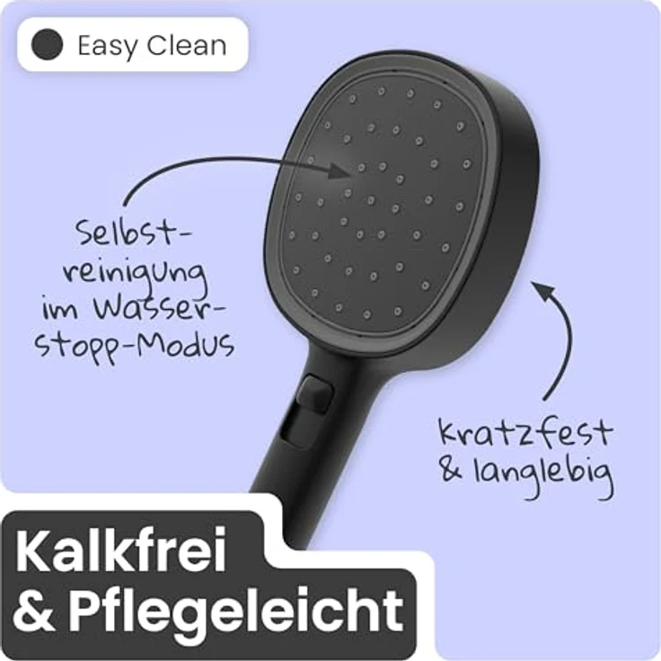 instmaier Duschsystem Cleo, große Regendusche mit iF Design Award 2025 Handbrause, 3 Strahlarten, wassersparende Nebel-Funktion – Bild 6