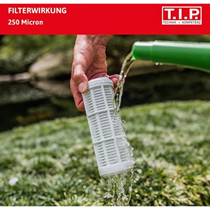 T.I.P. Vorfilter für Garten Pumpen und Hauswasserwerke 17,8 cm (7 Zoll), Wasserdurchfluss bis 7.000 l-h – Bild 2