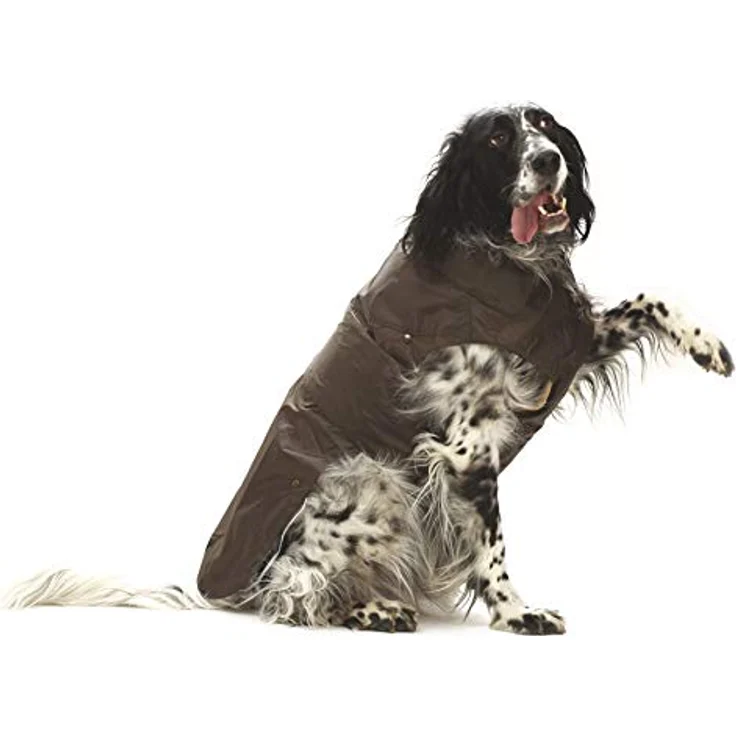 Croci Montreal - Hundemantel, Wintermantel, wasserdichte Jacke, Größe 35 cm, braun – Bild 1