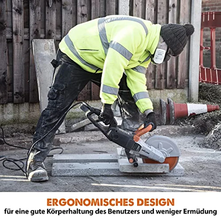 Evolution R255DCT 255 mm Betonsäge - kein Benzin, 102,5 mm Schnitt, inkl. Premium Diamantblatt – Bild 3