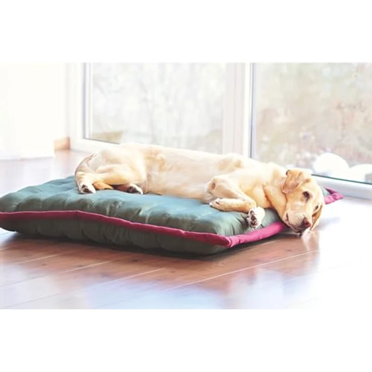 Aumüller Liegekissen Canvas für Hunde Olive/Pink - 120 cm – Bild 4