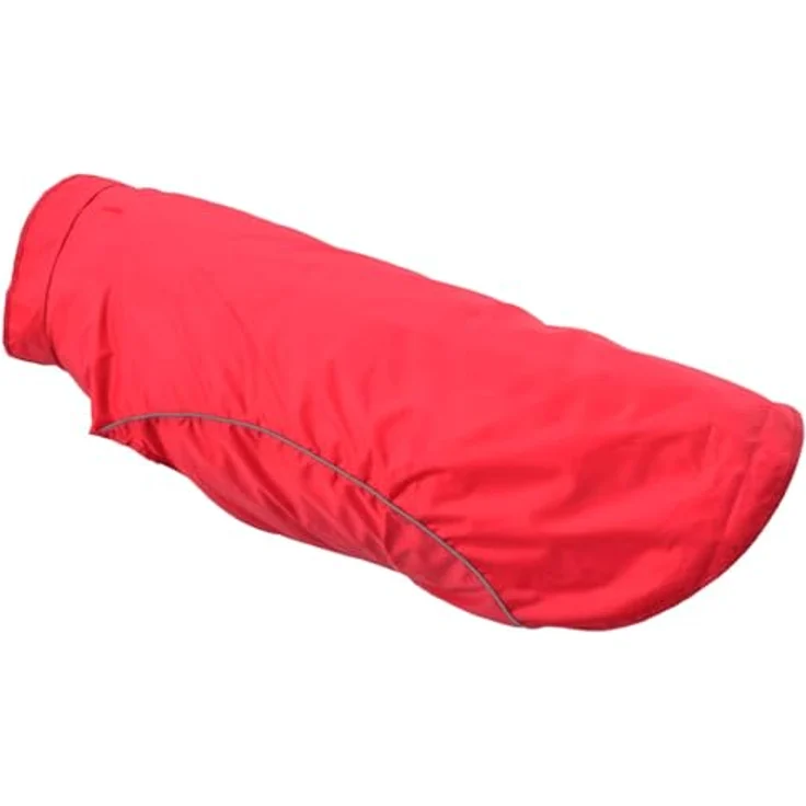 vidaXL Hundemantel Hunde Regenmantel aus Polyester, rot, 3XL mit Reflexstreifen und Klettverschlüssen – Bild 9