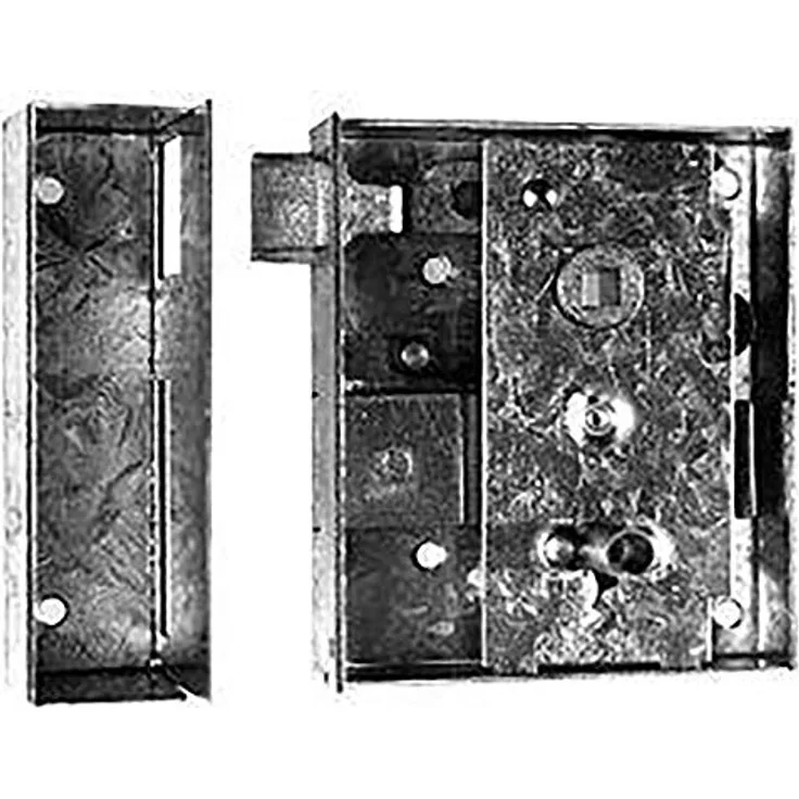 FORMAT Rhein Kastenschloss Nr. 7 BB, Panzerriegel für rechten Anschlag, Dornmaß 60 mm, Kastenbreite 101 mm