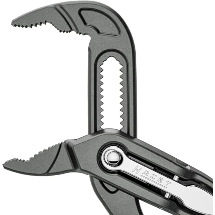 Hazet Universal-/Wasserpumpenzange 760-12, 125 mm, induktiv gehärtete Zähne, laser-geschnittene Verzahnung, doppelte Tauchbeschichtung, chrom-vanadium Stahl – Bild 2