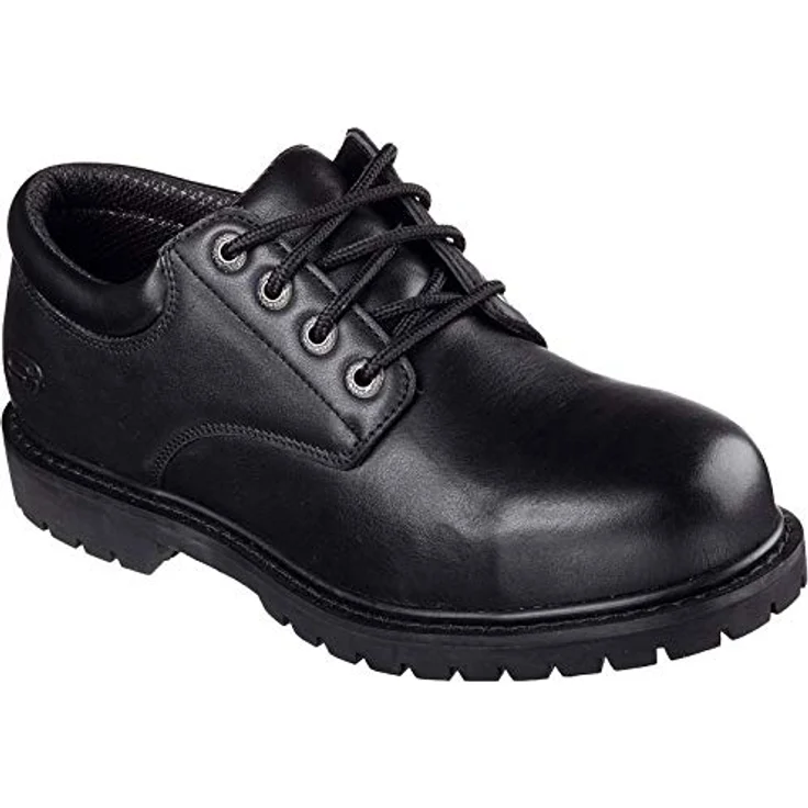Skechers Cottonwood- Elks SR, Schnürschuh für Gastronomie mit Memory Foam Innensohle, schwarz – Bild 4